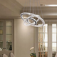 Modern 3 Ring Round LED Crystal Chandeliers - Dimmable
