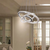 Modern 3 Ring Round LED Crystal Chandeliers - Dimmable