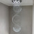 SEFINN FOUR High Ceiling Crystal Chandelier Foyer Entry Staircase Chandelier with Crystal Accents, H79"xW24", Chrome Finish