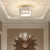 9 in. 4-Light Crystal Semi Flush Mount Chandelier