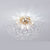 8 - Light Flush Mount Sputnik Crystal Beaded Chandelier