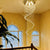 Spiral Design 6 Light Chandeliers with Crystal Accents for High Ceilings, Foyer, Entryway, Staircase, 87" High, Silver