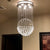 Single Ball Shape K9 Crystal Chandelier, Modern 6-Light Lamp for Bedroom, Living Room, Dining Room