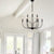 SEFINN FOUR Farmhouse Chandelier, 9-Light 2-Tier French Country Candle Chandelier for Dining Room, Living Room, Bedroom, Gold