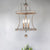 3 - Light Drum Chandelier with Rustic Finish