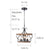 Farmhouse 3-Light Vintage Black Rustic Drum Chandelier for Dining Room, Foyer, Kitchen Island - Bulbs Not Included