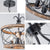 Farmhouse 3-Light Vintage Black Rustic Drum Chandelier for Dining Room, Foyer, Kitchen Island - Bulbs Not Included