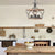 Farmhouse 3-Light Vintage Black Rustic Drum Chandelier for Dining Room, Foyer, Kitchen Island - Bulbs Not Included