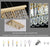 Sefinn Four Modern Rectangle K9 Crystal Chandelier, Height Adjustable Pendant Light Fixture for Dining Room Living Room Kitchen Island,Wide 29-inch, Gold Finish