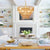 Boho 6-Light Brass Hand-Woven Rattan Round Pendant Chandelier for Kitchen Island, Living Room, with No Bulbs Included