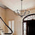 Metal 6-Light Chandelier, Industrial Farmhouse Hanging Lamp, Decorative Lighting for Bedroom, Living Room, Kitchen Island, Dining Room