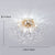 8 - Light Flush Mount Sputnik Crystal Beaded Chandelier