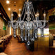 Candle Shape Ceiling Light Fixture Pendant Crystal Chandelier