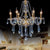 SEFINN FOUR 6 Lights K9 Crystal Chandelier, Modern Candle LED Chandelier Light Fixture Pendant Lighting