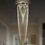 SEFINN FOUR 9-Lights High Ceiling Flush Mount K9 Crystal Chandelier Ceiling Light Fixture for Foyer Dining Room Livingroom Staircase