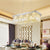 SEFINN FOUR 5 Lights K9 Crystal Chandelier Modern LED Chandelier Light Fixture, Dining Room Living Room