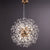 SEFINN FOUR 12-Lights Modern Crystal Chandelier Pendant Lighting Ceiling Light Fixtures Crystal Beaded Chandelier