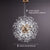 SEFINN FOUR 12-Lights Modern Crystal Chandelier Pendant Lighting Ceiling Light Fixtures Crystal Beaded Chandelier