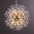 SEFINN FOUR 12-Lights Modern Crystal Chandelier Pendant Lighting Ceiling Light Fixtures Crystal Beaded Chandelier