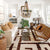 SEFINN FOUR 3-Light Wooden Beaded Farmhouse Ceiling Pendant Light Fixture for Dinning Room Kitchen Living Room