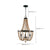 SEFINN FOUR 3-Light Wooden Beaded Farmhouse Ceiling Pendant Light Fixture for Dinning Room Kitchen Living Room