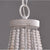 SEFINN FOUR 3-Light Wooden Beaded Chandelier Farmhouse Pandant Ceiling Light Fixture for Dinning Room Kitchen Living Room White