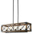 SEFINN FOUR 5-Light Linear Kitchen Island Rectangular Wood Farmhouse Chandelier for Dinning Room