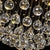 SEFINN FOUR 6-Light Crystal Ceiling Chandelier Flush Mount Light Fixture for Foyer Dining Room Livingroom Staircase