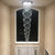 SEFINN FOUR Modern 9-Light High Ceiling Chandelier Double Swirl Crystal Lighting Fixture for Entryway, Foyer, Stairs, Required H98in W24in