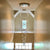 SEFINN FOUR Modern 9-Light High Ceiling Chandelier Double Swirl Crystal Lighting Fixture for Entryway, Foyer, Stairs, Required H98in W24in