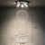 SEFINN FOUR 6-Light Crystal Ceiling Chandelier Flush Mount Light Fixture for Foyer Dining Room Livingroom Staircase